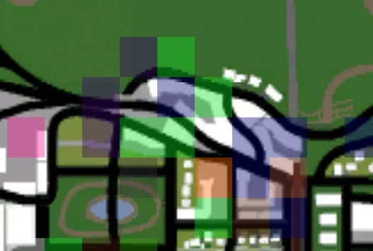 Mapa de la ubicación del capítulo principal en Los Santos, San Andreas